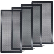 120X240Mm Stoffilter voor Computer Koeler Ventilator, Magnetisch Frame Stoffilter, Stofdicht PVC Cover Computer Ventilator Grills, 4 Pack