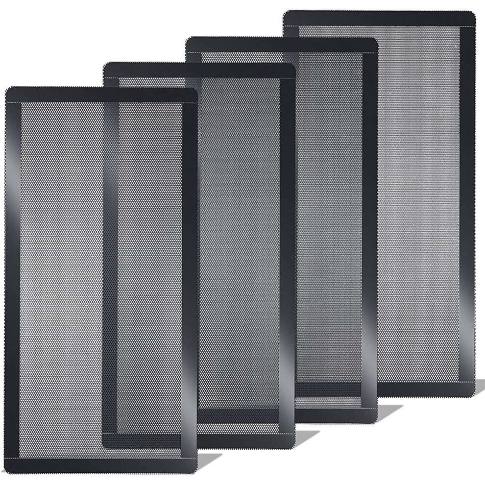 120X240mm Dust Filter For Computer Cooler Fan,Magnetic Frame Dust Filter,Dustproof Pvc Cover Computer Fan Grills, 4 Pack 4712088523505