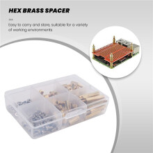120Pcs Installation Tool for Raspberry Pi 4 Model B/3B+/3B M2.5 Series Hex Brass Column/Nuts+Screws Accessories Kit