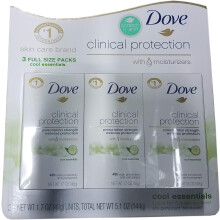 Desodorante Antitranspirante Dove Clinical Protection Cool Essentials 1.7 Fl Oz Paquete de 3