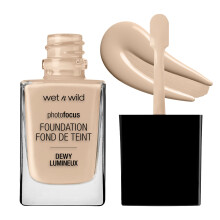 wet n wild Photo Focus Fondotinta Liquido Idratante, Shell Ivory ('Il packaging può variare)