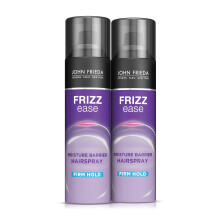 John Frieda Anti Frizz, Spray Fijador Firm Hold, Protector Calor, 12 oz (Pack de 2)