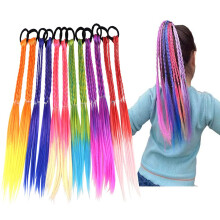 HUJIANWEN Accessori per capelli bambine - Parrucche colorate, fasce per capelli, ornamenti per ponytail