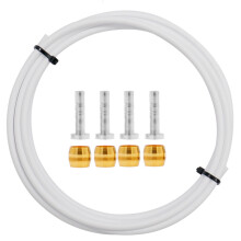 BH90 Mangueira de Freio de Bicicleta Montanha MTB Tubo de Freio um Disco HidráUlico 2,5 M Conector Inserto Conjunto Verde-Oliva, Branco