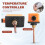 G1/2 Male Thread Hot Water Pipe Thermostat Temperature Controller 90 Celsius High Temperature Start Heating System Parts 3