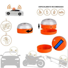 V16 Car Emergency Light USB Rechargable Emergency Beacon Light LED Road Flashing Warning Light for Car Boat Marine Truck