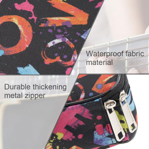 Bolsa para Ukulele PortáTil de 21 Polegadas, Estojo Macio de Esponja de 10Mm Gig Ukulele  Mochila à Prova de ÁGua para Ukulele, Multicolor C 2