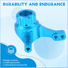 2 Piezas Brazos de Nudillo Verticales Delanteros de Metal, Nudillo de DireccióN para TT02 TT-02 1/10, Piezas de ActualizacióN de Coche RC