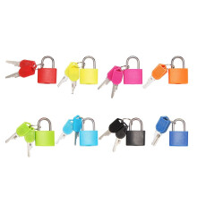 8 Pack Locks Small Padlock with Key Luggage Gym Locker Lock Colorful Padlock for Outdoor School Home A