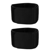 1 Par de Caneleiras de Futebol com Bandagem Fixa Bandagem Fixa para Caneleiras para Evitar Quedas Bandagem Esportiva EláStica AjustáVel, Preta