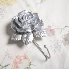 Heart Shaped Rose Resin Hook Color Painting Hook Home Decoration is Used for Hanging Hats, Towels, Coats, Etc A