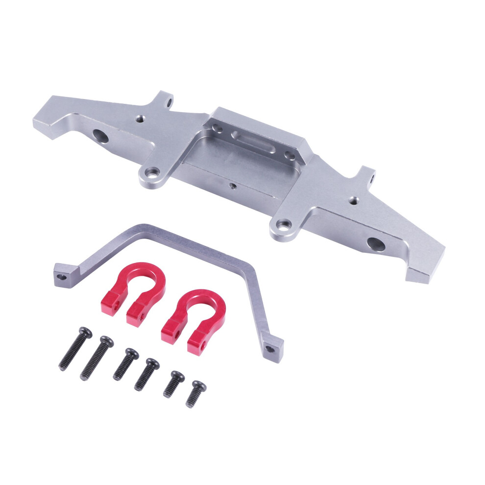 Metal Front Bumper For Wpl C14 C24 C24-1 1/16 Rc Car 4X4 Truck & Crawler Upgrade Parts Accessories,Titanium 6033826237743