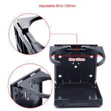 ABS Plastic Adjustable Folding Cup Drink Can Bottle Holder Stand Mount for Car Auto Boat Truck RV Van Fishing Box(White)