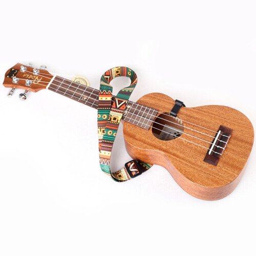 Adjustable Soft Polyester Guitar Ukulele Guitar Acoustic Bass Shoulder Strap Belt Band Hook Strap 2