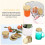 24 Packs Jar Lids Regular Mouth Leak Proof Secure Storage Solid Caps (Gold) 7