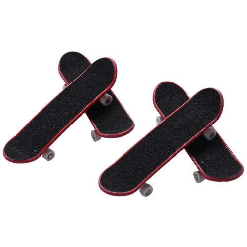 4 Pcs Professional  Fingerboards/ Finger Skateboard, Unique Matte Surface (Random Patterns and Colors) 2