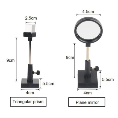Physical Optics Experiment Set Convex Lens Concave Lens Triangular Prism Plane Mirror Convex Mirror Optical Lens 2