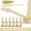 6 Roller Bridge Pull String Code Electric Guitar Saddle for Stratocaster Telecaster Electric Guitar Accessories Gold 3