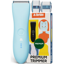MERIDIAN Premium Trimmer for Men and Women, USB C Charging, Travel Lock, 6 Colors Available, Sky