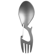3 In 1 Camping Picknick Titanium Löffel Geschirr Titan Gabel Ultra Leicht Pure Titan Oder Edelstahl Spork Titanium