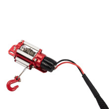 RC Car Metal Steel Wired Automatic Simulated Winch for 1/10 RC Crawler Car Axial TRX4 SCX10 90046 D90