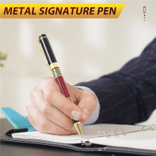 Chinese Classical Roller Pen Elegant Golden Metal Ballpoint Pen for Office Business Signature School Student Gift