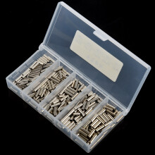 250 Unids / Set Solo Barril Crimping Manga Línea de Pesca Cable Líder Conector de Tubo de Cobre Accesorios de Pesca Línea Tubo