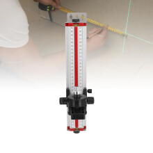 Soporte de pared de aluminio para nivel, 0-26 cm, 0-10.2 in