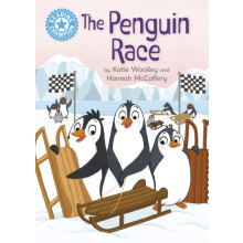Reading Champion The Penguin Race by Katie Woolley Hardcover Book