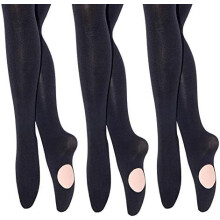 1-3 paar dames/meisjes danspanty's, converteerbare overgangspanty's voor ballet, maat 40D