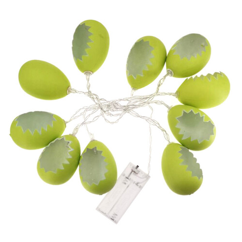 Șir de luminițe cu ouă de Paște, verde, 3 m, 10 LED-uri 1