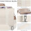Bolsa de lona feminina com vários bolsos e 3