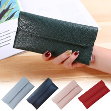Womens Wallet, Slim Wallets for Women, Thin Ladies Credit Card Holder Purse, Cute Leather Bifold Clutch Billfold with Card Slots, Green