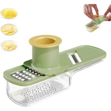 Garlic grinder vegetable slicer shredder with storage box