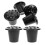 Insert pour vase de cimetière en plastique noir (6 pièces) 1