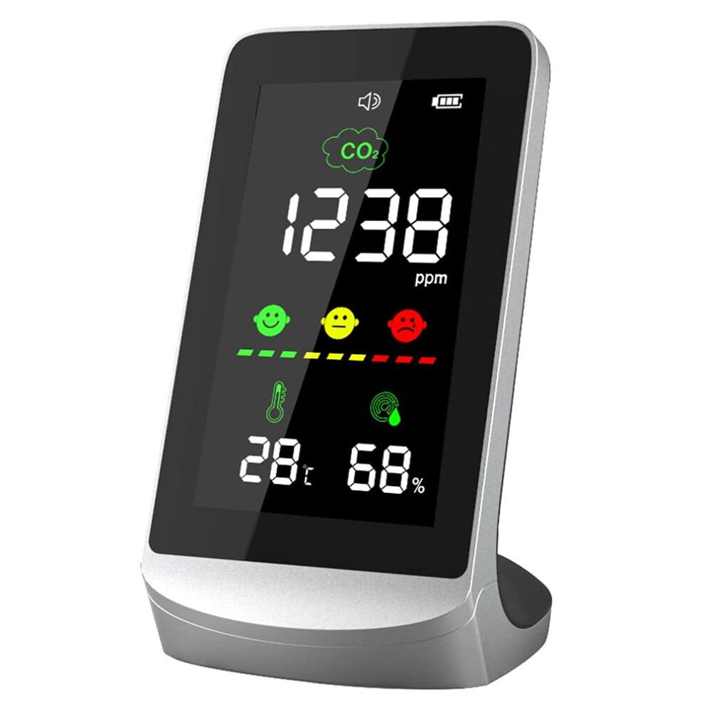 CO2 Carbon Dioxide Detector 4005000ppm with RealTime Temperature and Humidity Monitoring for Indoor Air Quality