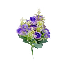 Artificial Rose Bouquet 7-stem Realistic Faux Flower