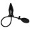 Inflatable Silicone Butt Plug Black 1 pc 1