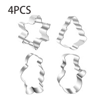 Emporte-pièces de Noël en acier inoxydable, lot de 10