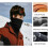 Winterse nekwarmer/gaiter, thermische, winddichte fleece sjaal 2
