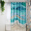 Duschvorhang mit Meereswellenmotiv, 91 x 183 cm 4