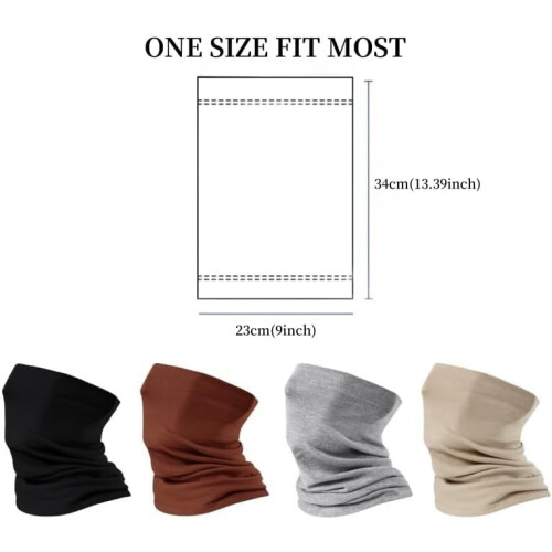 Winterse nekwarmer/gaiter, thermische, winddichte fleece sjaal 2