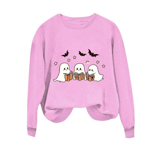 Γυναικείο φούτερ με κουκούλα για το Halloween με κοντό τελείωμα | Πουλόβερ με γραφικά 1