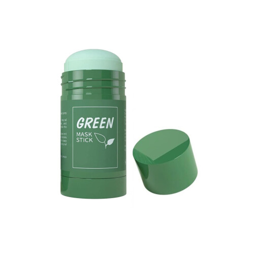 Bâtonnet Masque Vert pour Visage, Éliminateur de Points Noirs avec Extrait de Thé Vert