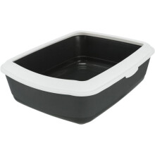 Trixie CLASSIC cat toilet, with rim, 37 x 15 x 47 cm, burgundy / white, , toilets, 40184