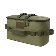 Bolsa de Almacenamiento para Acampar al Aire Libre Estufa de Gas Olla Bolsa de Transporte Bolsa de Picnic Utensilios de Cocina Organizador Verde