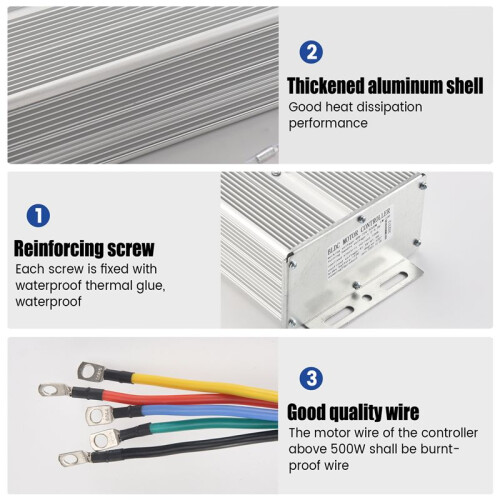 48V-72V 5000W Dreirad FOC Controller, Batterie Auto, Intelligenter BüRstenloser Motor Controller, Elektro Auto 1
