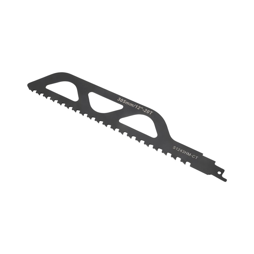 Reciprocating Saw Blade Carbide Tungsten Carbide Saw Blade For Cutting Porous Concrete, Fibre Cement, Brick 305Mm/12Inch 6033952742685