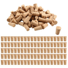 100Pcs Tapered Wine Cork Reusable Wood Corks  Portable Sealing Wine Stopper Wine Bottle Cover for Bottles Wine