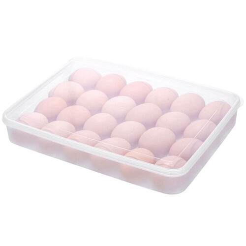Perfect Deviled Eggs with Ease,2 Clear Egg Containers with Lid Hold 48 Eggs,Easy Carry,Dishwasher Safe Carrier,Stackable 2